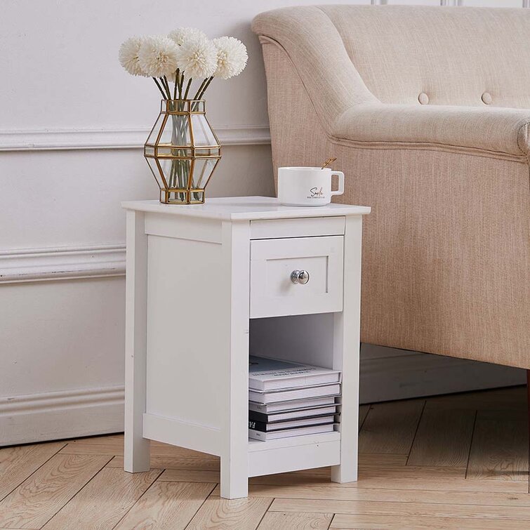 Wayfair white 2024 bedside table